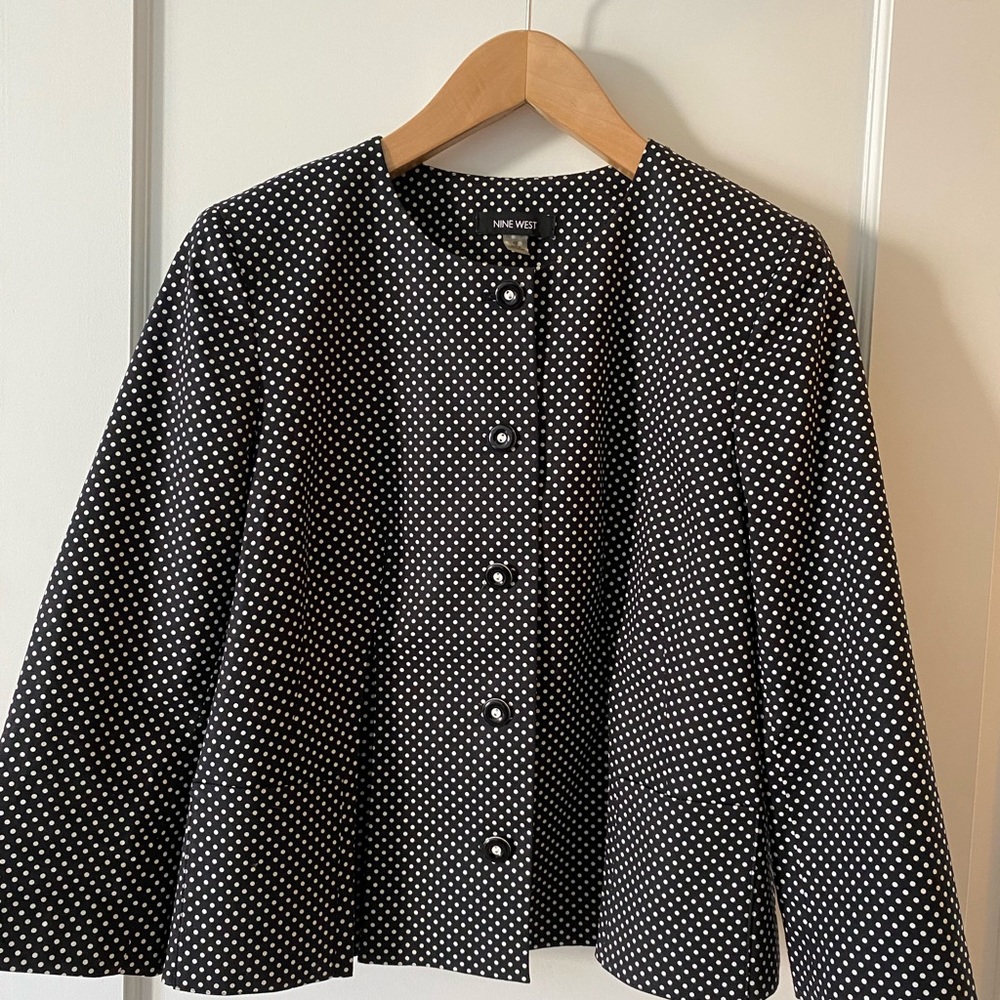 Adorable Nine West polka dot jacket
